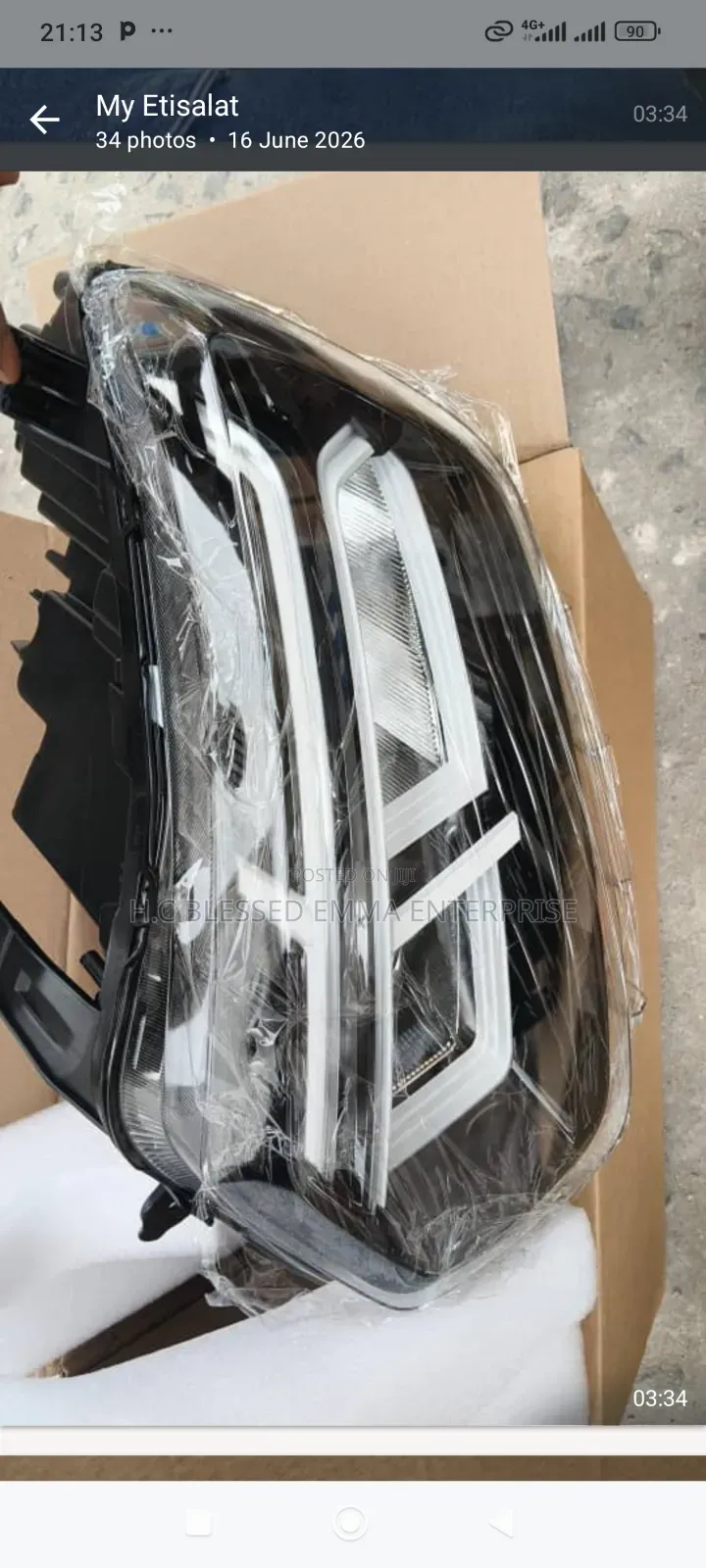 Head Lamp (Full Light) for RENAULT DUSTER 2020 to 2023