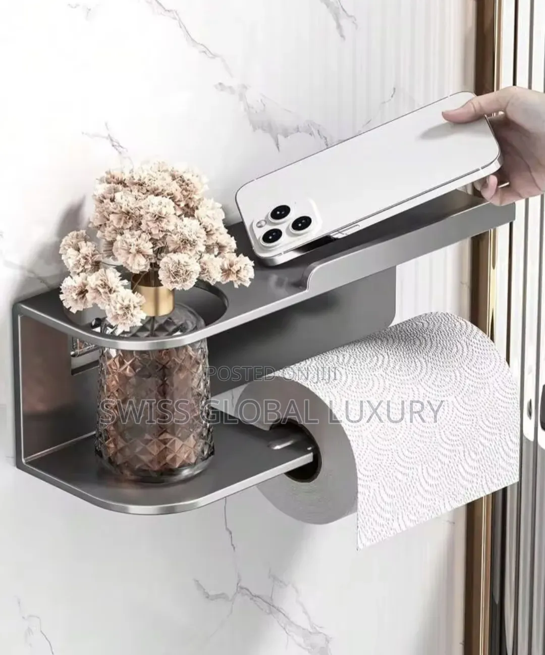 Wall-Mounted Tissue Paper Holder, Can Be Used as Bathroom Fragrance.