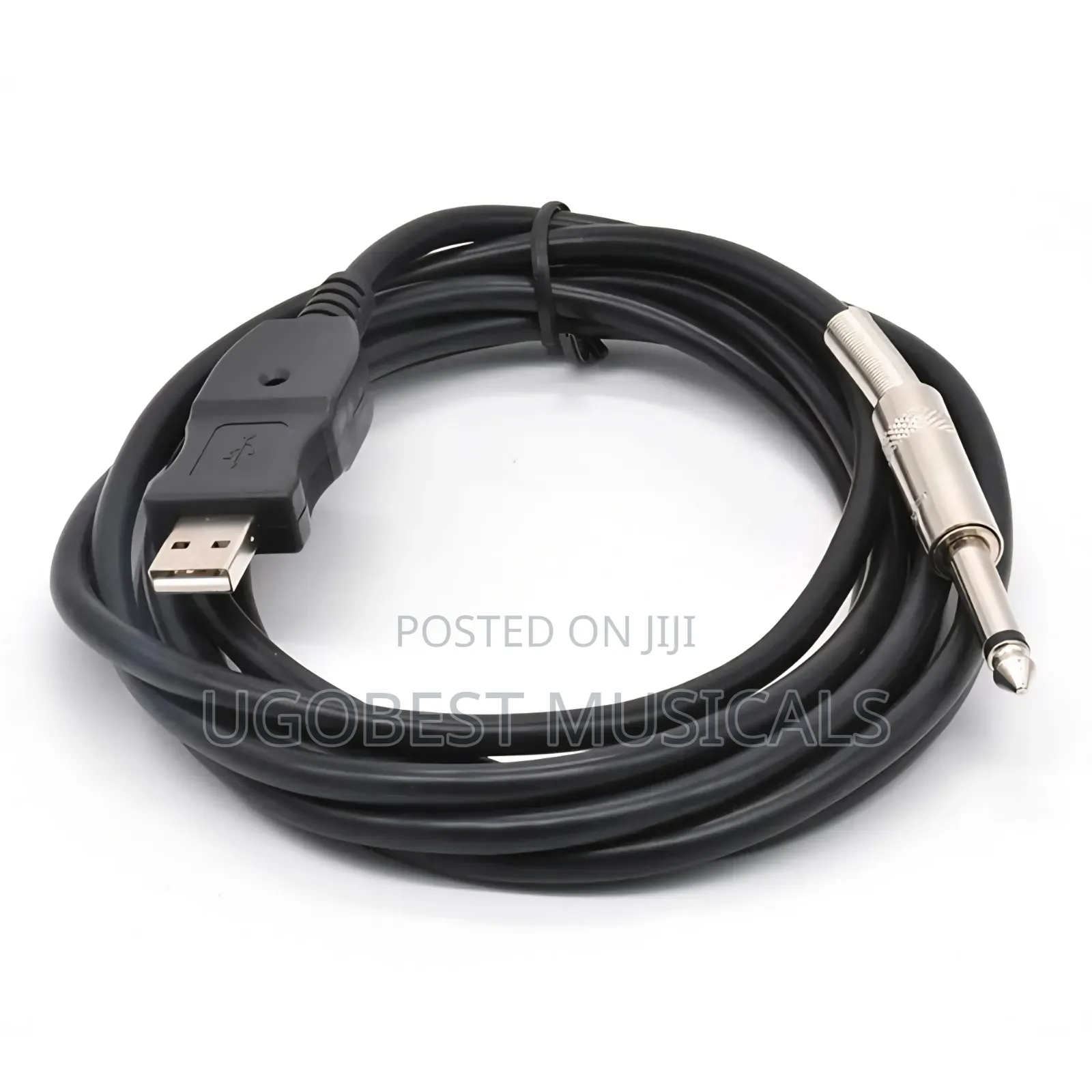 USB to 6.35mm Jack Instrument Interface Cable to PC (Plug Play)