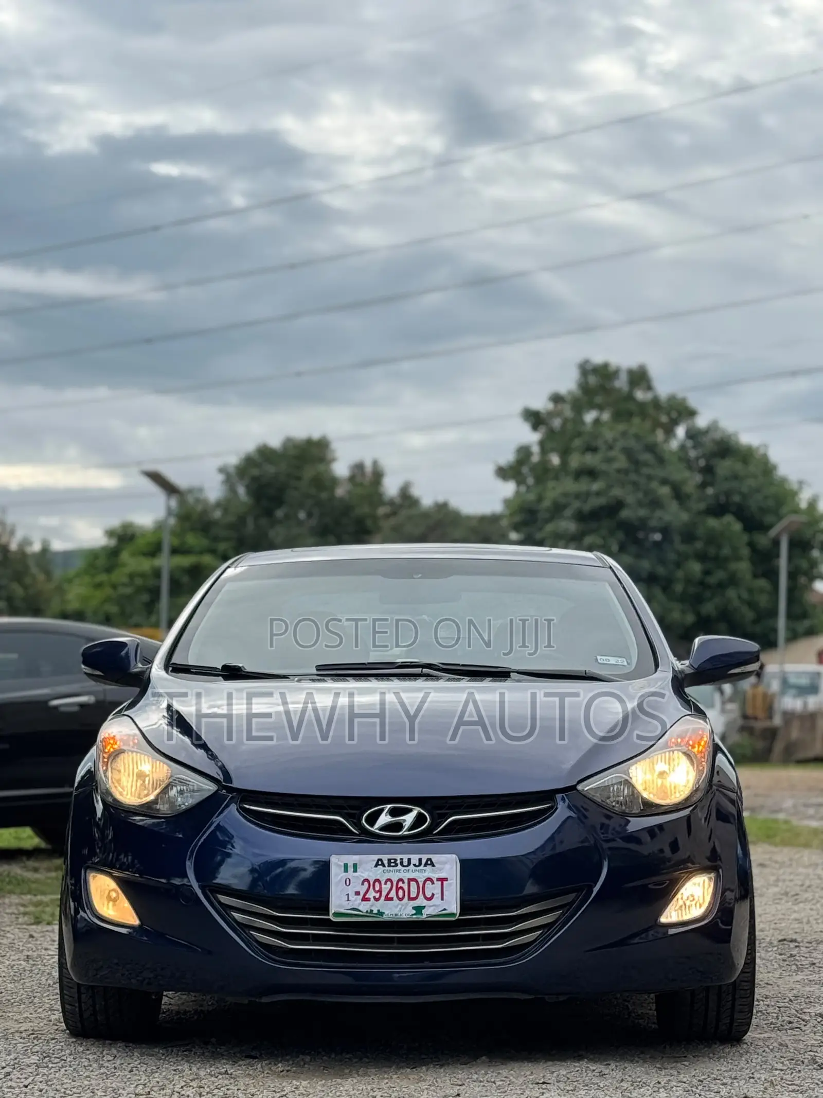 Hyundai Elantra Limited 2012 Blue