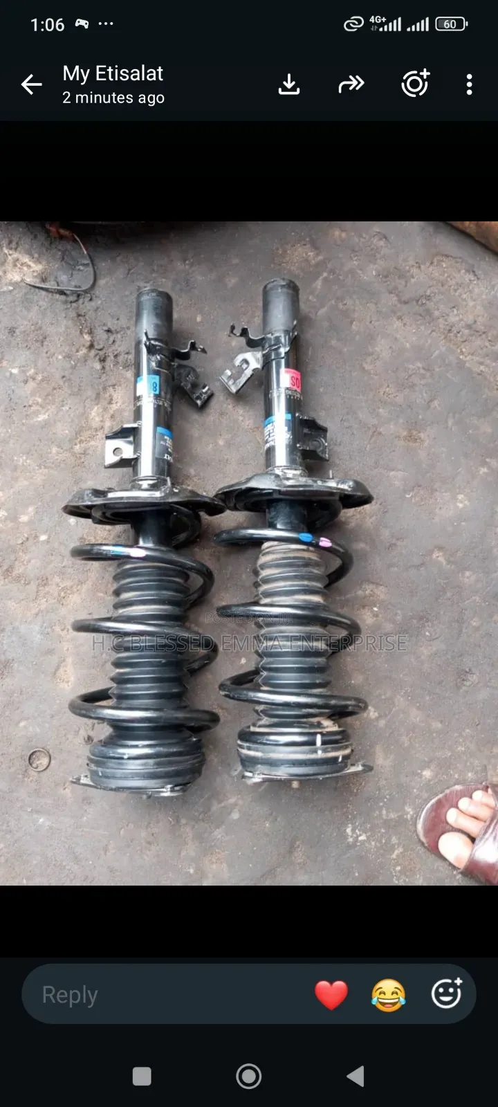 Back Shock for RENAULT KOLEOS 2018 /2023
