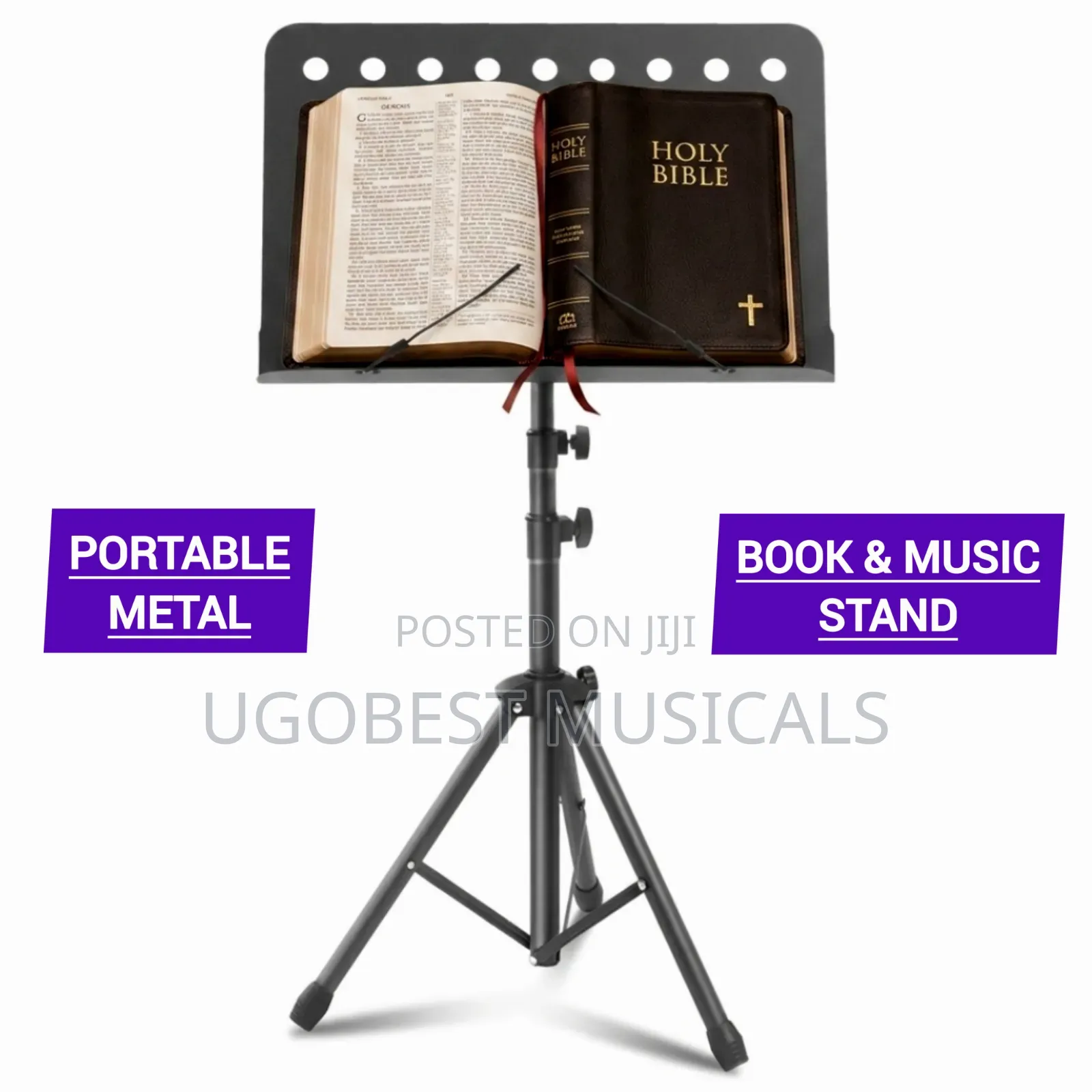 Professional Podium Lectern, Bible Music Stand With Spring Page Clip