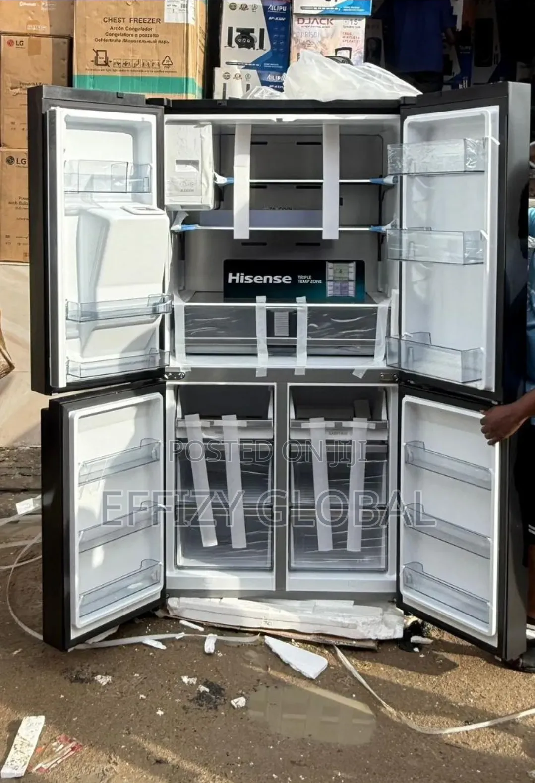 Hisense REF 68WCB 522L Cross Door Refrigerator