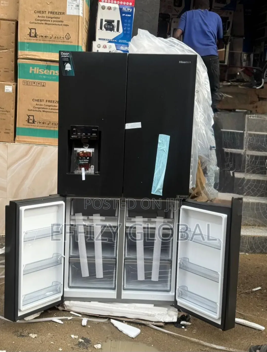Hisense REF 68WCB 522L Cross Door Refrigerator