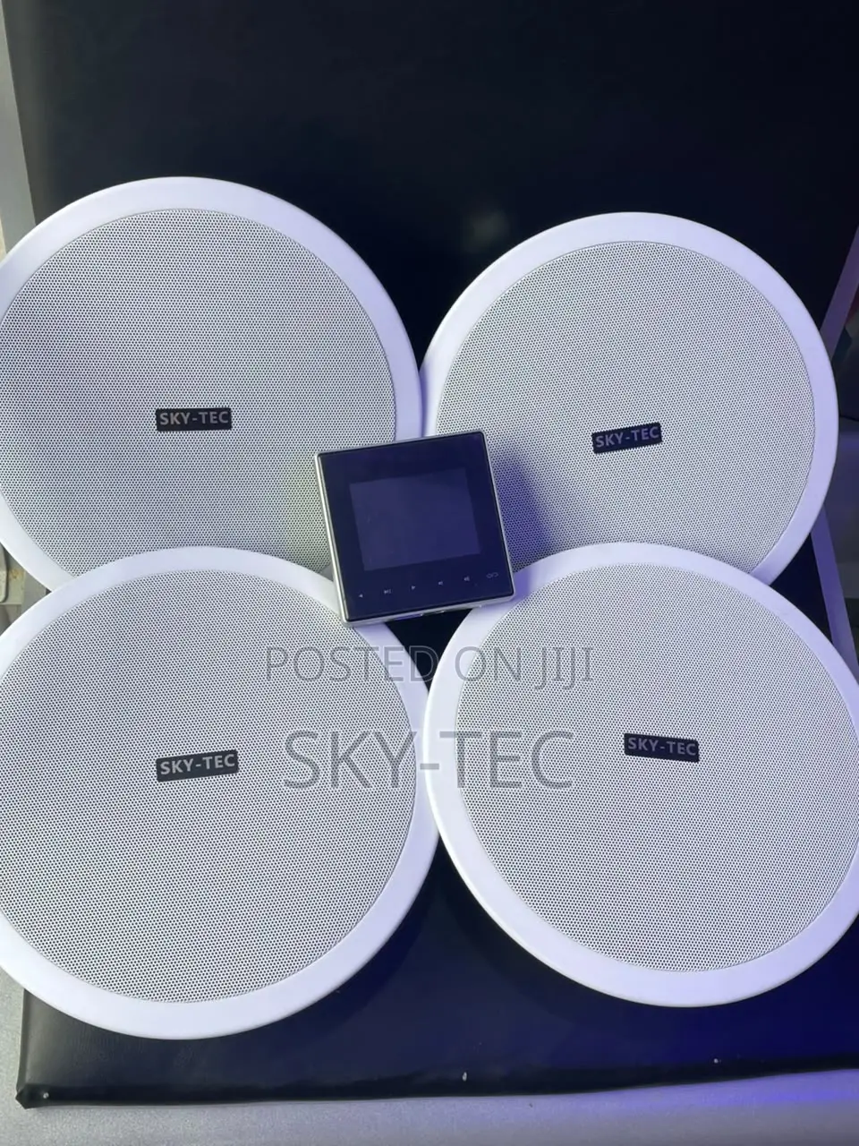 Professional Sky-Tec 4-Pop Ceiling Speaker With 1-Smart Wall Amplifier