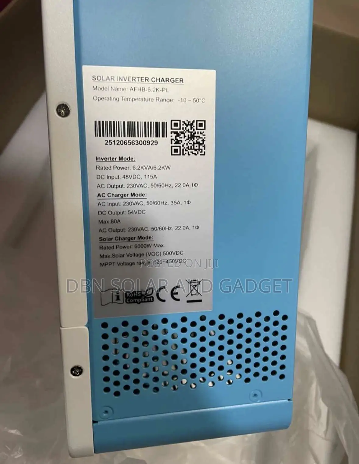 6.2kva 48v Africell Solar Hybrid Inverter Very Good Quality Product