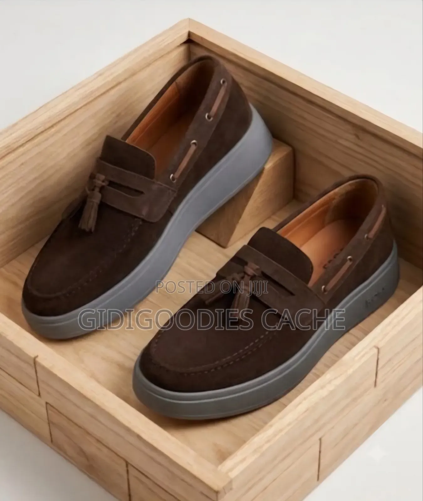 Men's Tassel Slip-on Loafers Blue/Black/Brown Size 40-46