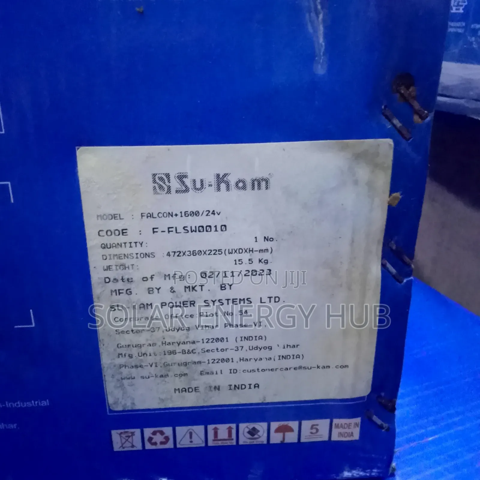 1.6kva/24v Su-Kam Inverter