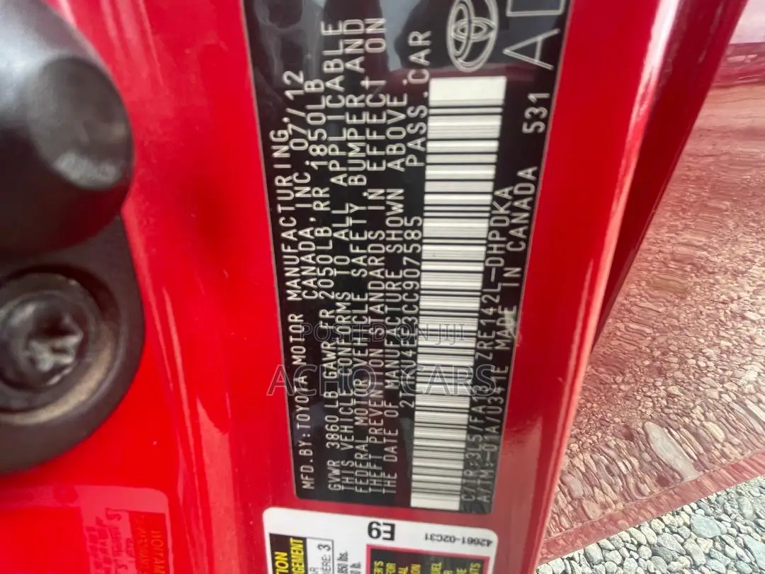 Toyota Matrix 2013 Red