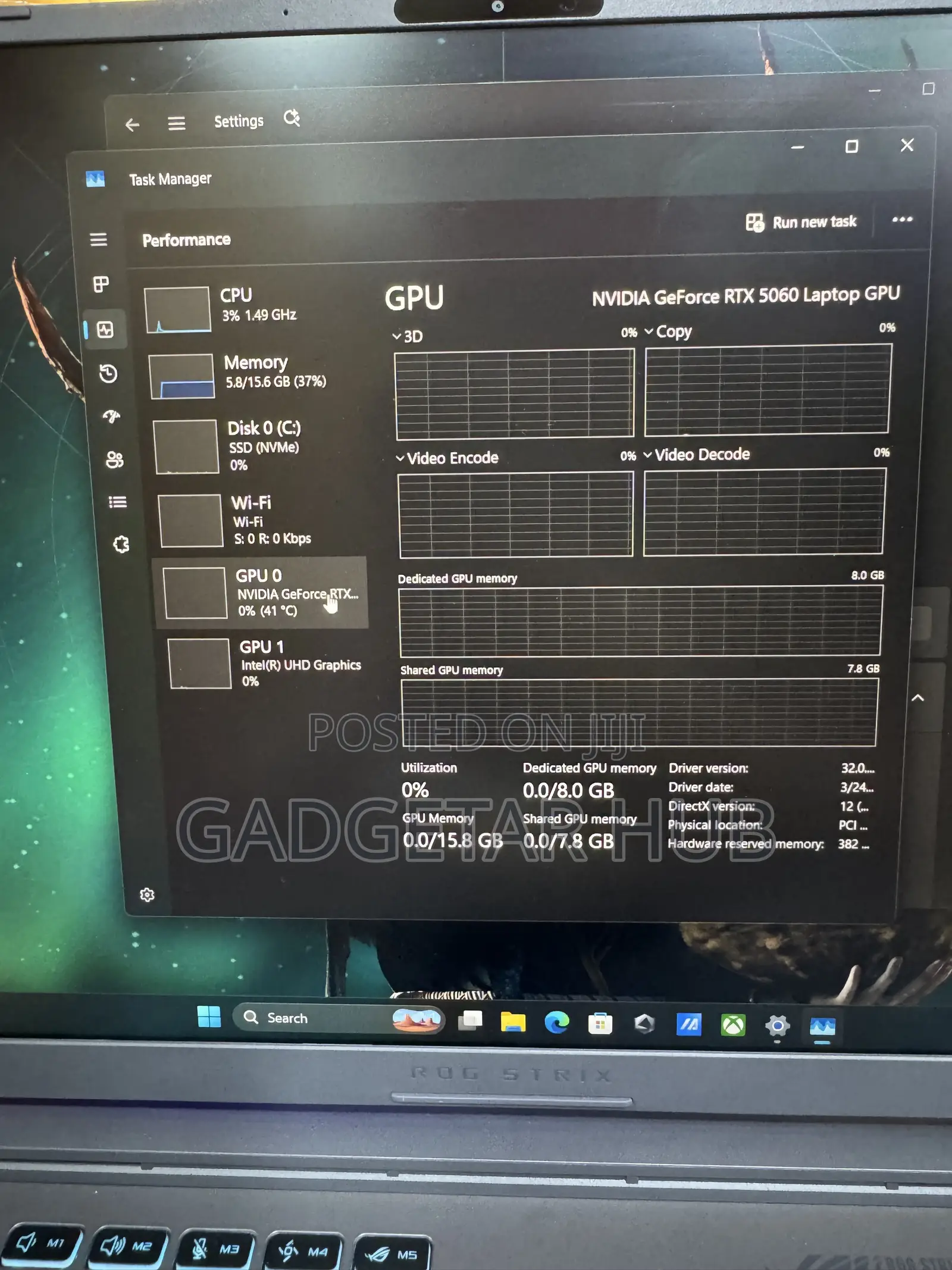 Laptop Asus ROG Strix G16 16GB Intel Core i7 SSD 1T