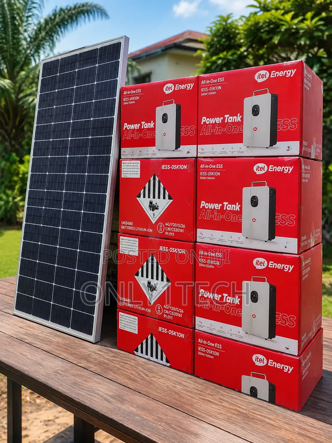 ITEL Power Tank (All-in-One) + Itel Solar Panel (410watts)