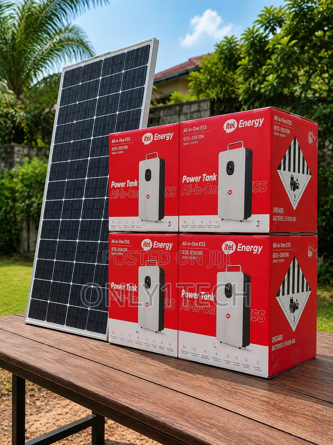ITEL Power Tank (All-in-One) + Itel Solar Panel (410watts)