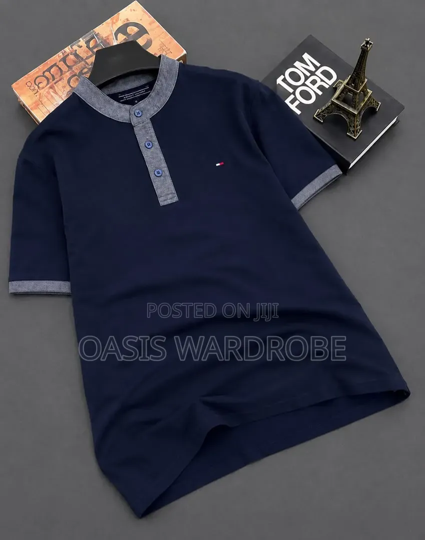 Tommy Hilfiger Bishop Collar Design T-Shirts
