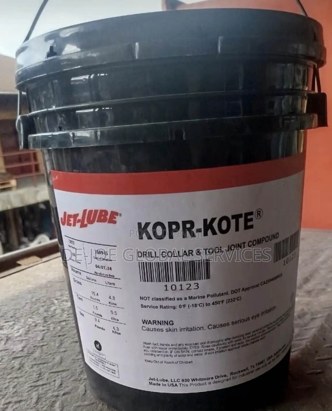 Jet-Lube Kopr-Kote Drill Collar Tool Joint Compound Made in USA