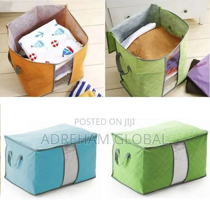 Thickened Fabric Storage Bag With Clear Window Large Capacity