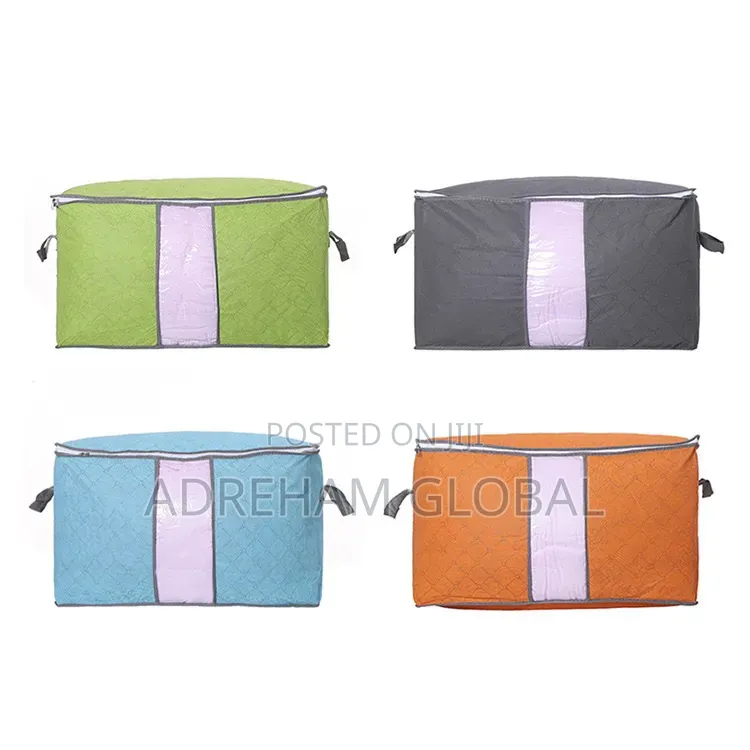 Thickened Fabric Storage Bag With Clear Window Large Capacity