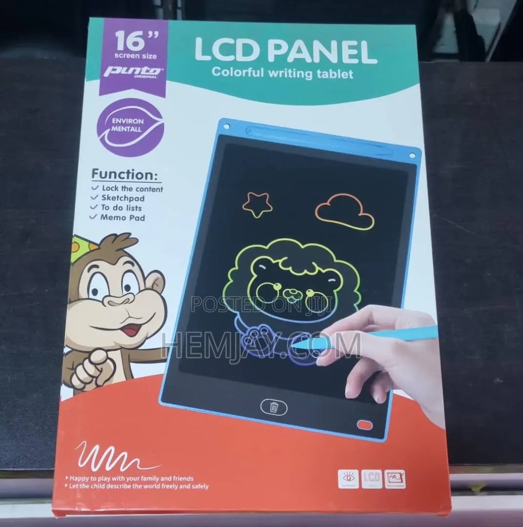 Kids LCD Colorful Writing Tablet for Learning