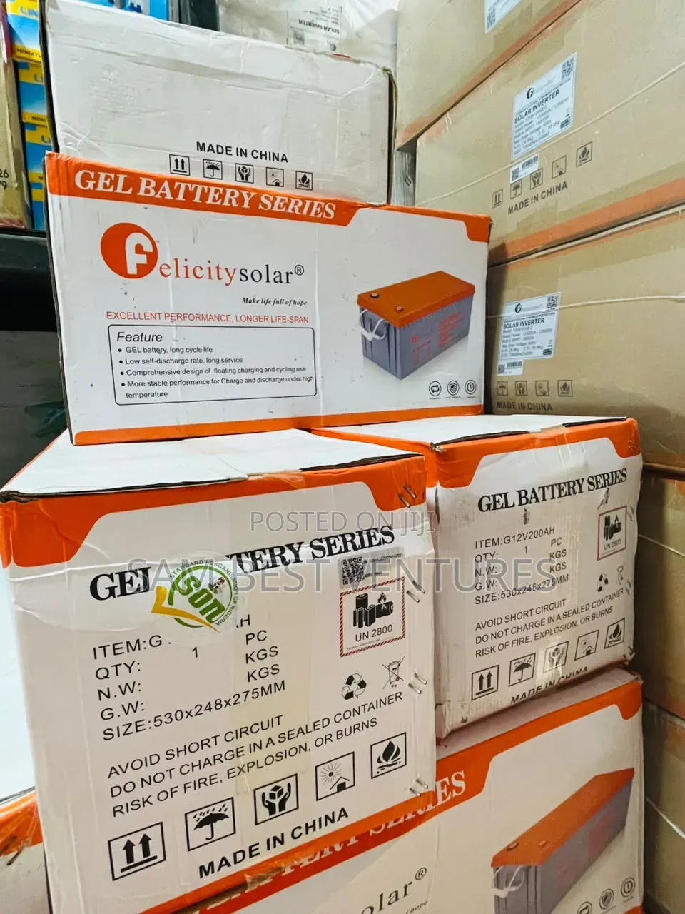 200a 12v Felicity Solar Dry Cell Battery