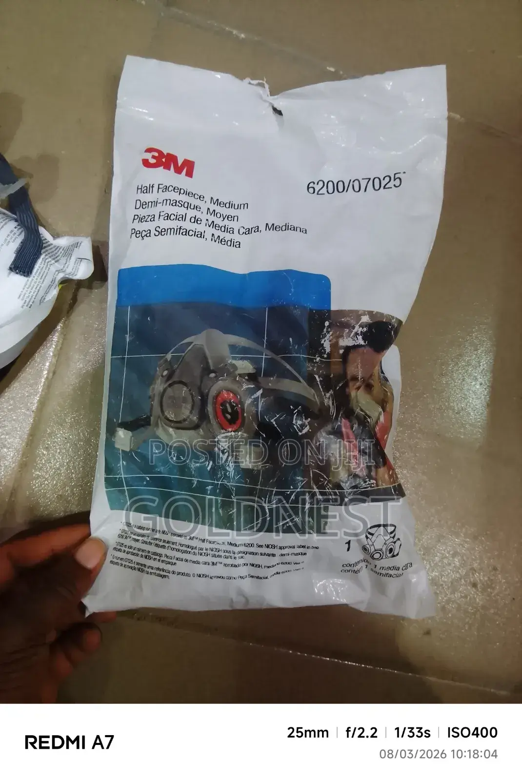 3M 6200 Half Facepiece Reusable Respirator