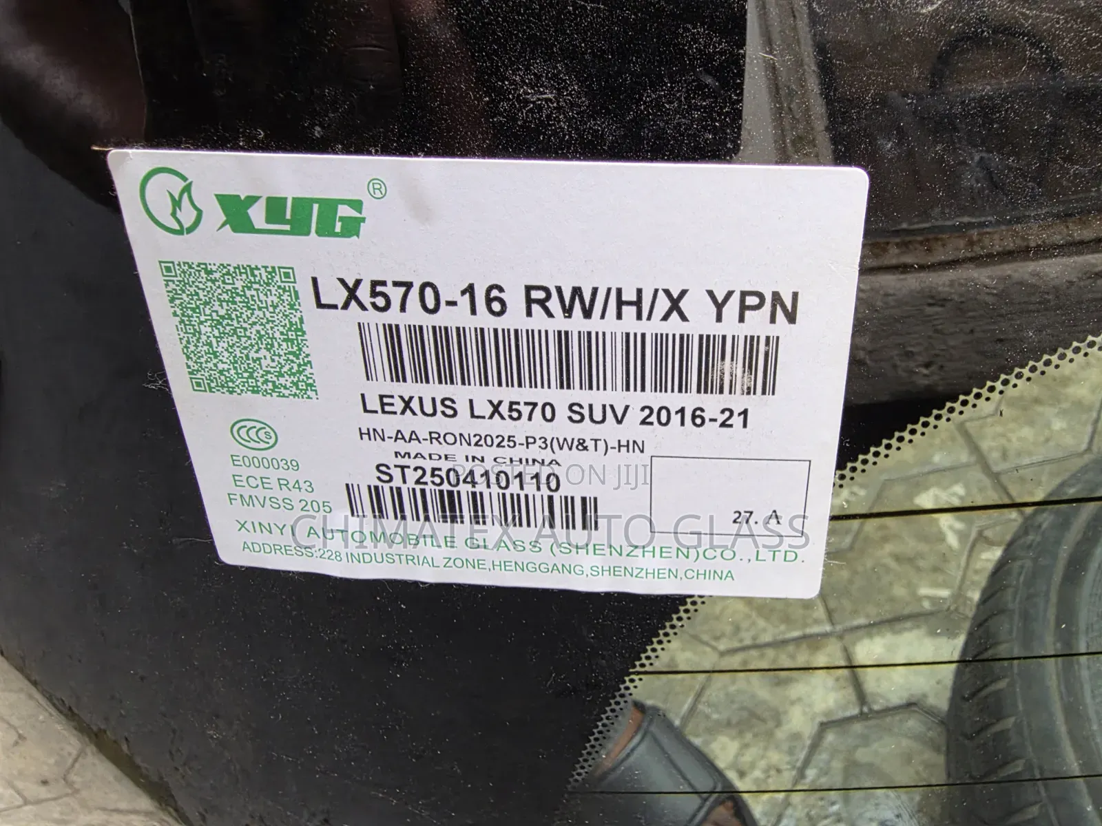 LX570 2018 BACK GLASS AVAILABLE at Chimatex Auto Glass Services