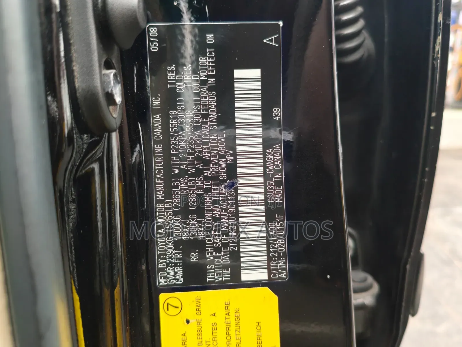 Lexus RX 350 2008 Black