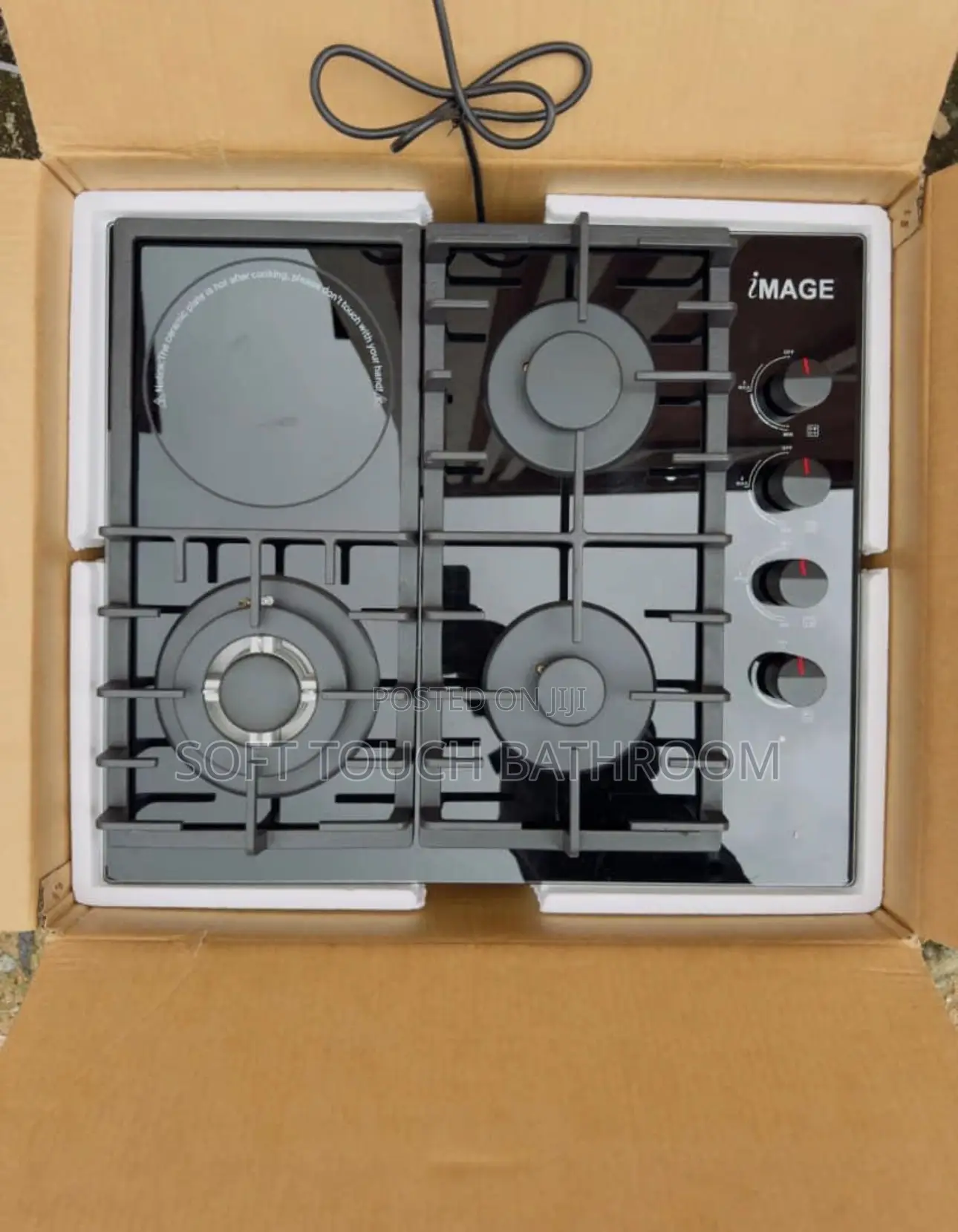 Built-in 3 Gas 1 Electric Burner Glass