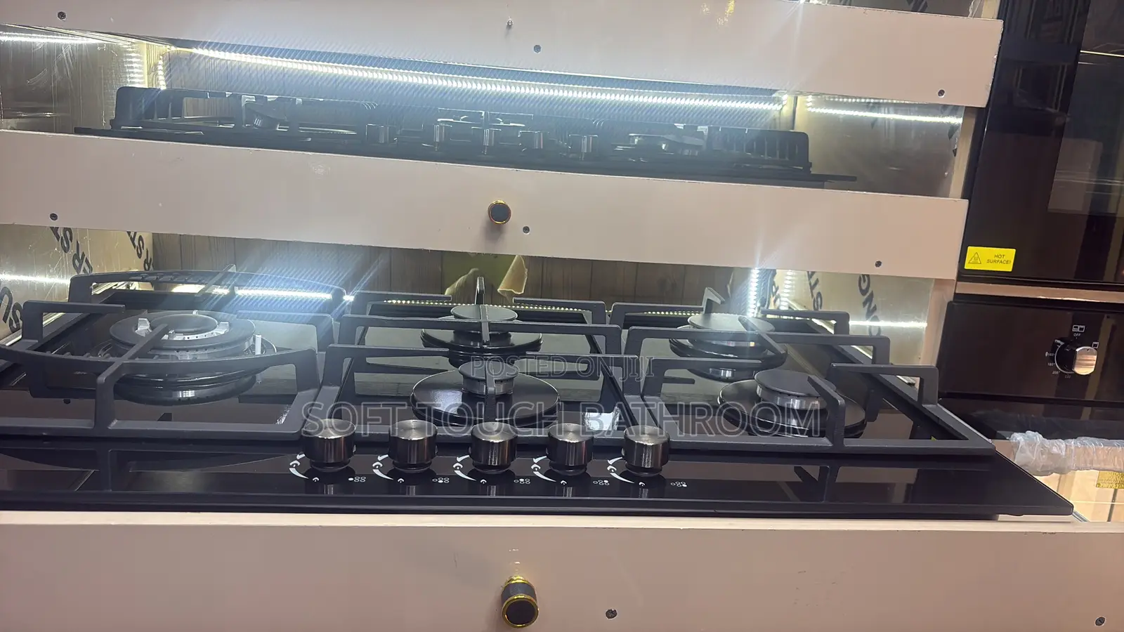 Built-in 3 Gas 1 Electric Burner Glass