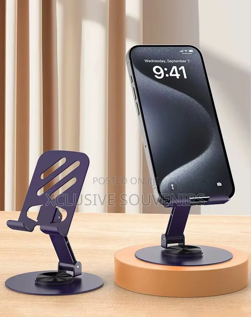 360° Rotating Metal Multifunctional Foldable Mobile Phone Stand/Holder
