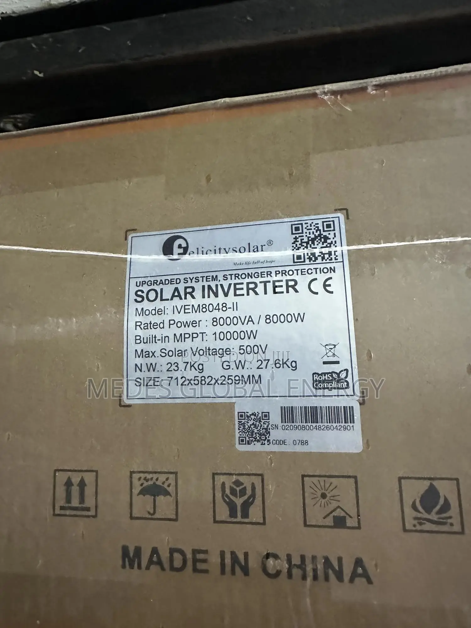 8kva 48v Felicity Ivem Hybrid Inverter