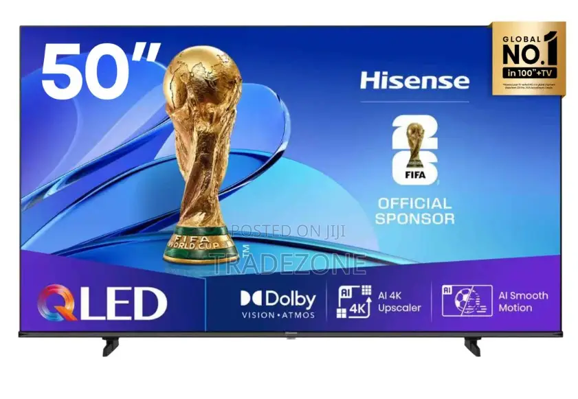 Hisense 50 Inch QLED Smart TV WITH Quantum High Colour 50Q6Q