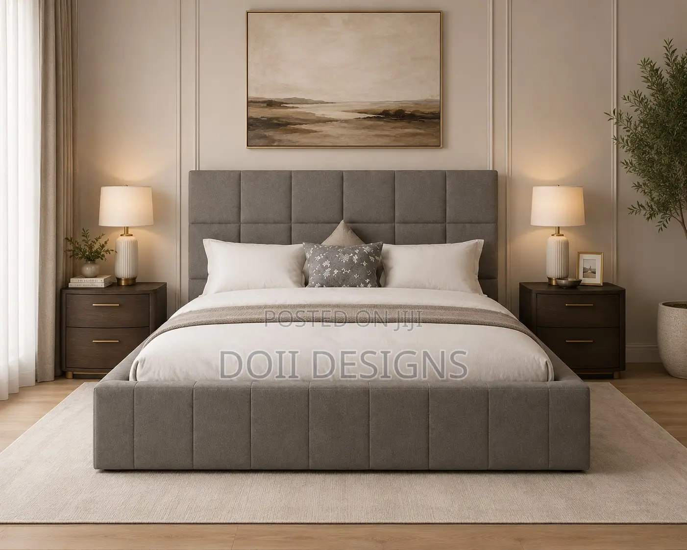 Mara Upholstered Platform Bed