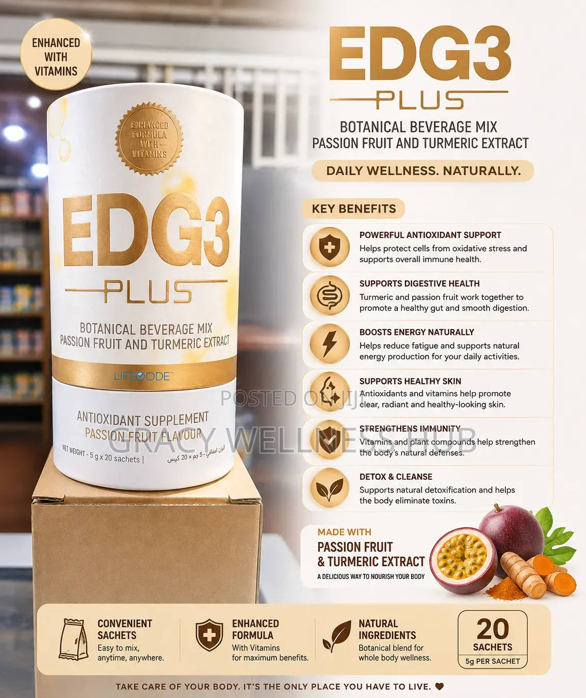 Edg3 Plus 3 in 1 Supplements