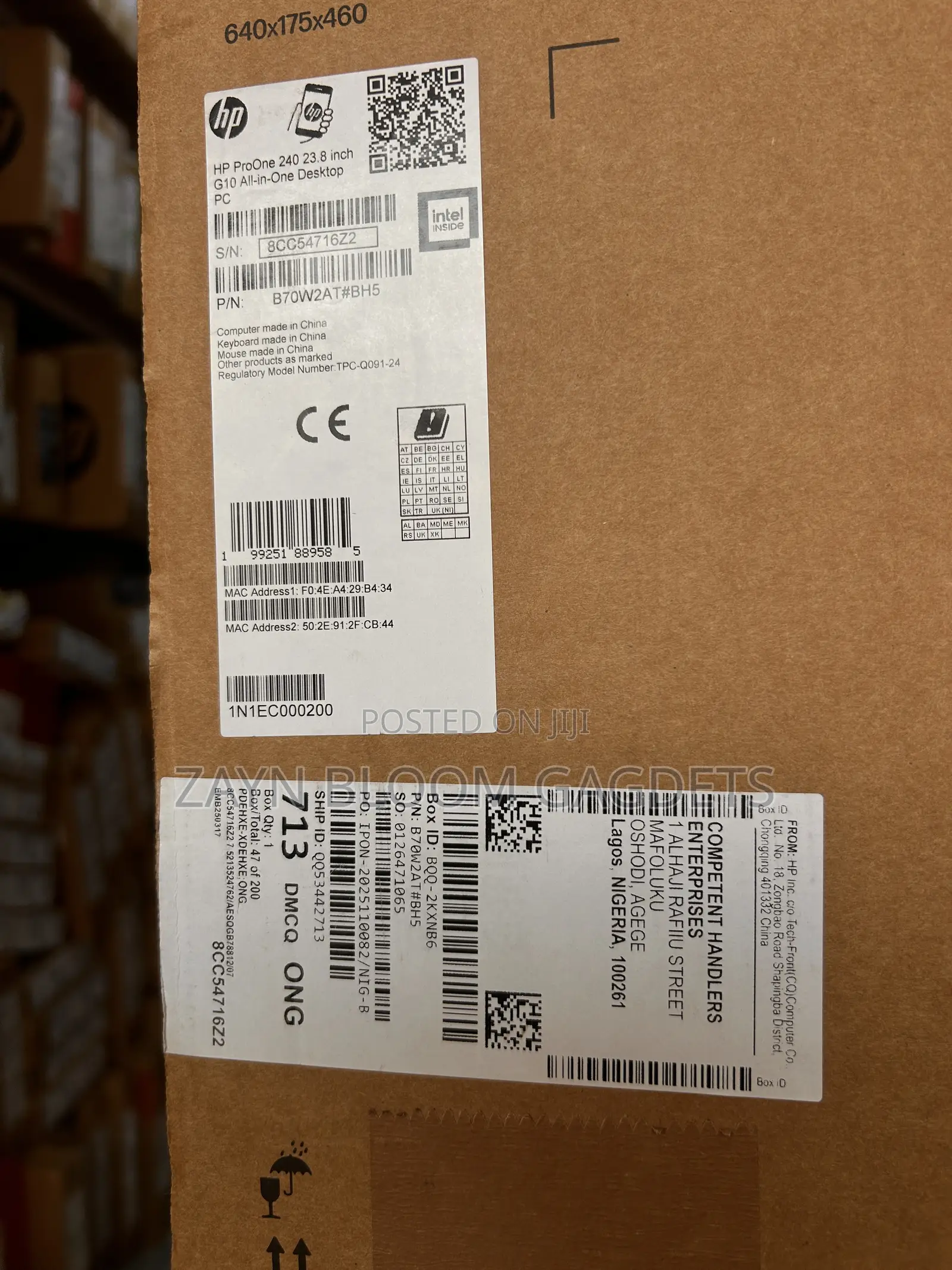 New HP ProOne 240 G10 All-in-One 8GB Intel Core i3 SSD 512GB