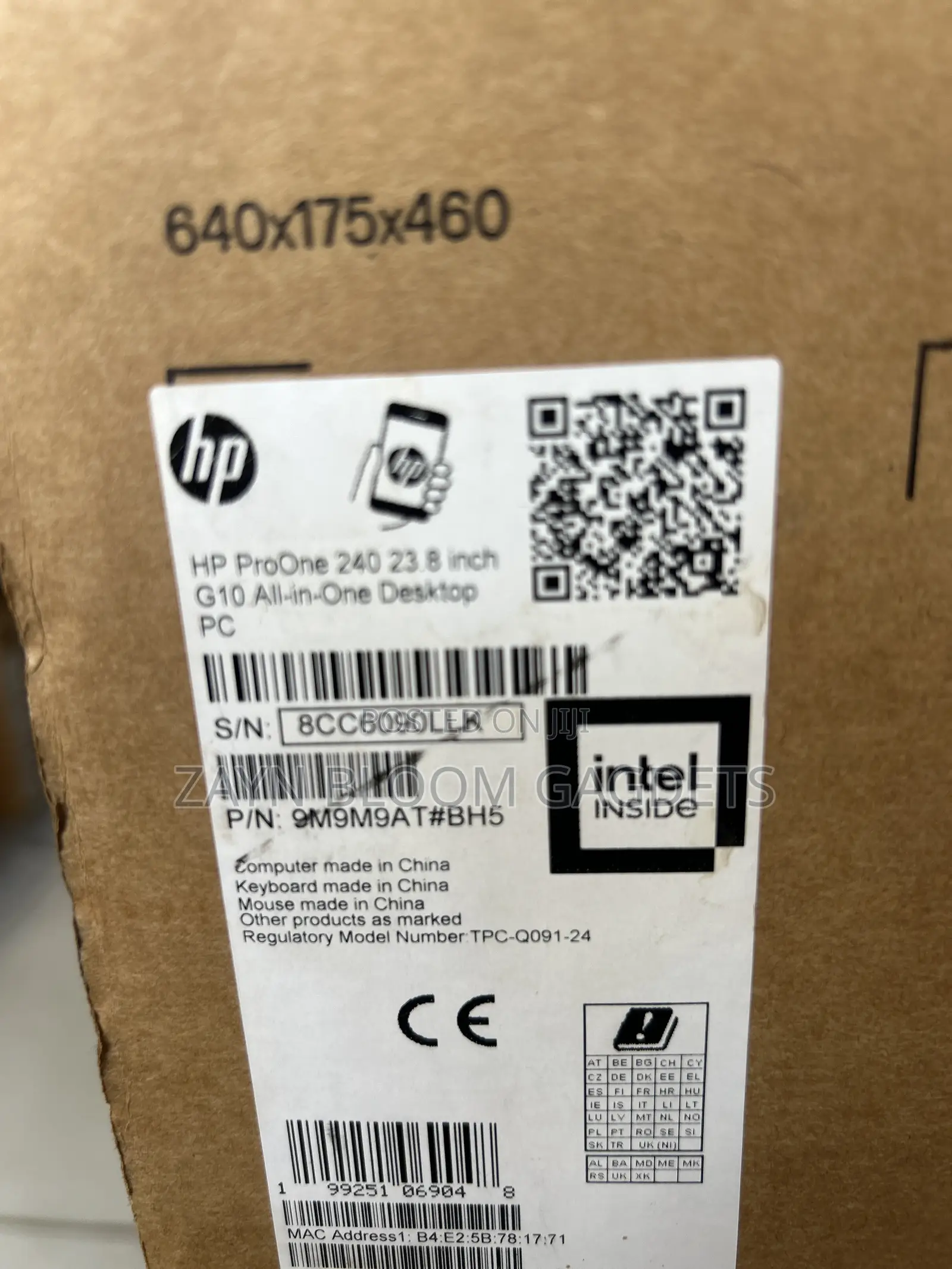 New HP ProOne 240 G10 All-in-One 8GB Intel Core i3 SSD 512GB