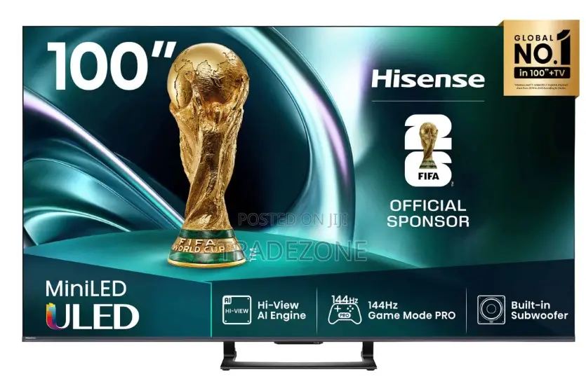 Hisense TV Uled 100 Inch U7q Smart Mini Led VRR Gaming TV