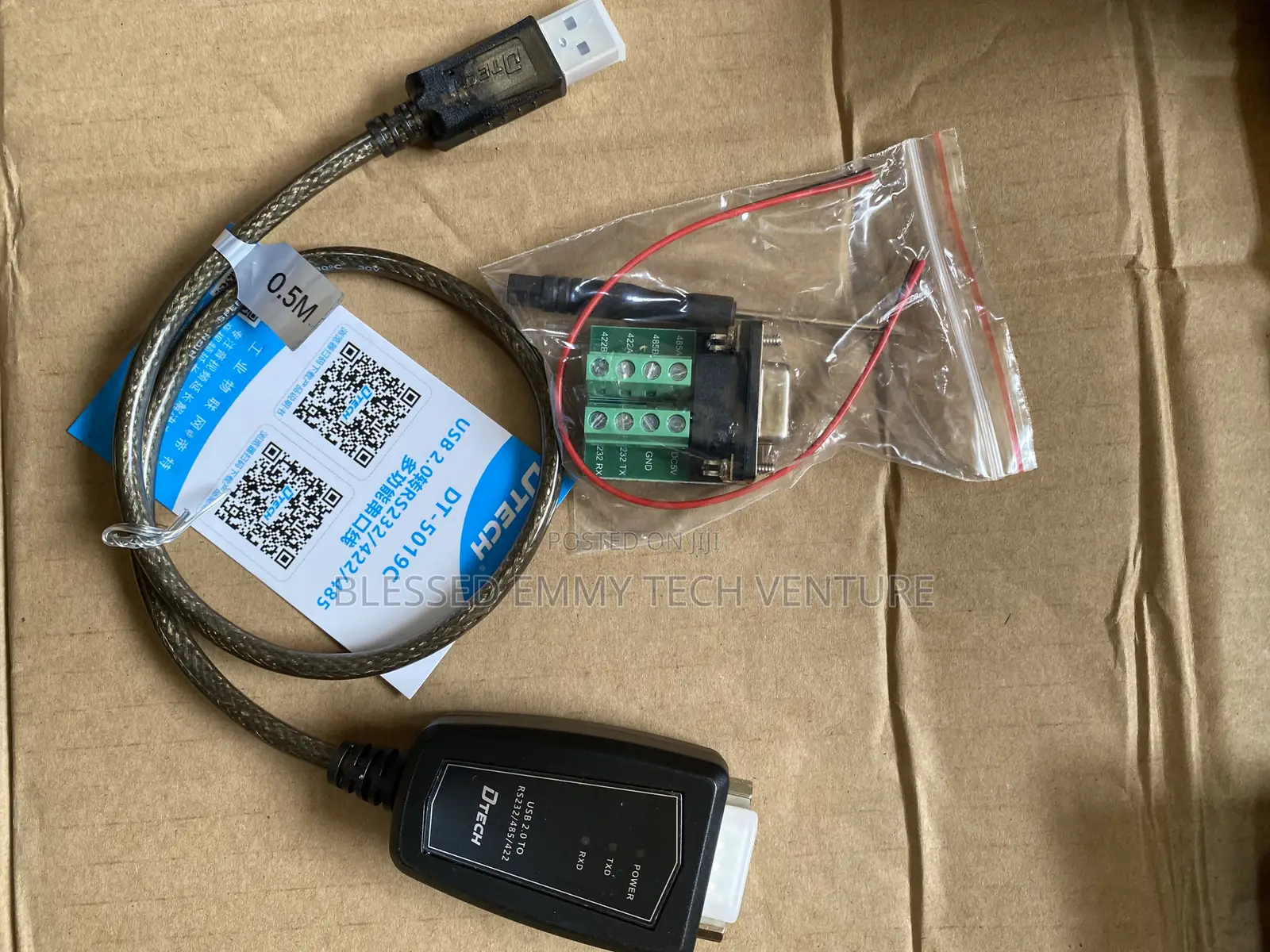 DTech USB to RS485 RS422 R232 Serial Adapter 0.5M,3 in 1