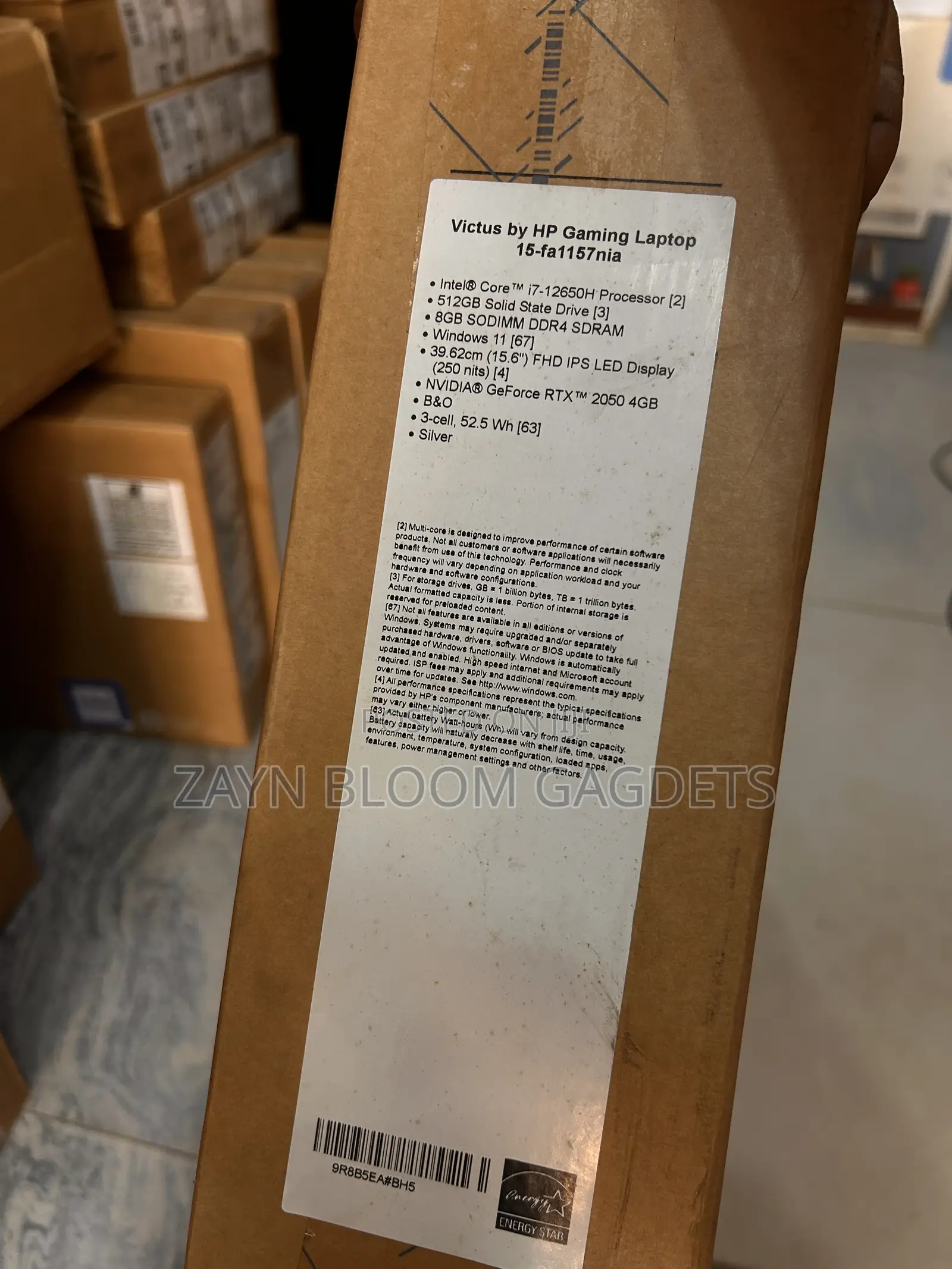 New Laptop HP Victus 15 8GB Intel Core i7 SSD 512GB