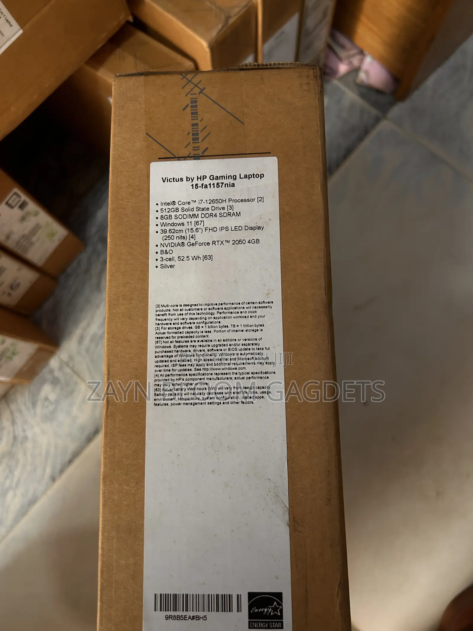 New Laptop HP Victus 15 8GB Intel Core i7 SSD 512GB