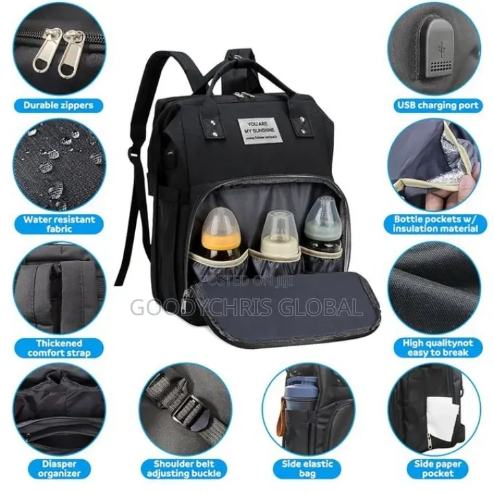 Waterproof Multipurpose Foldable Baby Bed and Diaper Bag