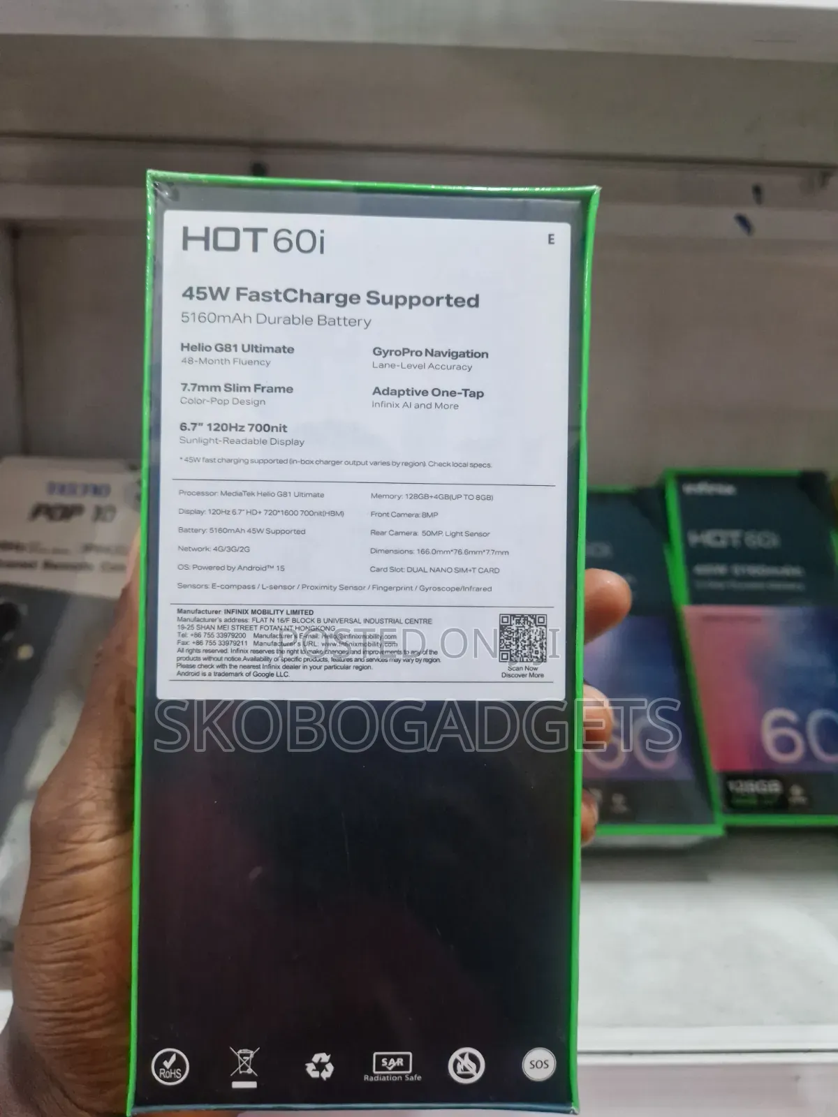 New Infinix Hot 60i 128 GB