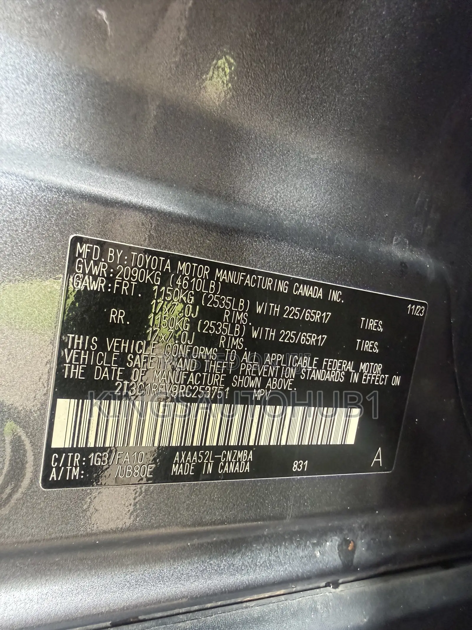 Toyota RAV4 XLE AWD 2024 Gray