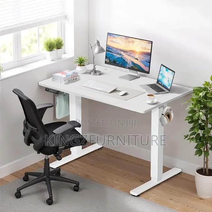 Single Motor Electric Desk 140x60 Cm