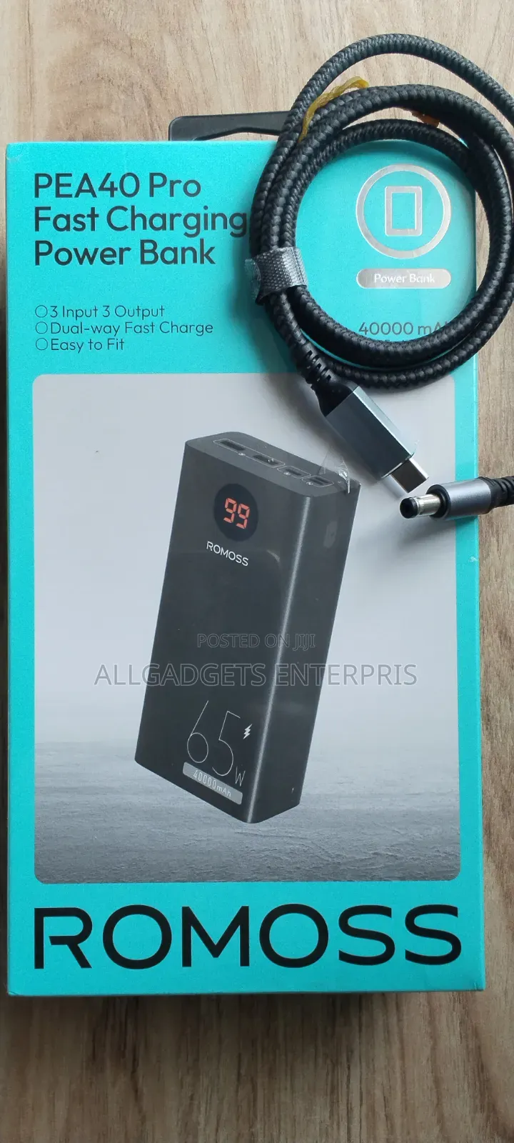 Romosss 65w 40000mah Laptop Power Bank