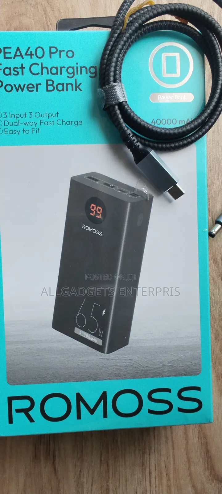 Romosss 65w 40000mah Laptop Power Bank