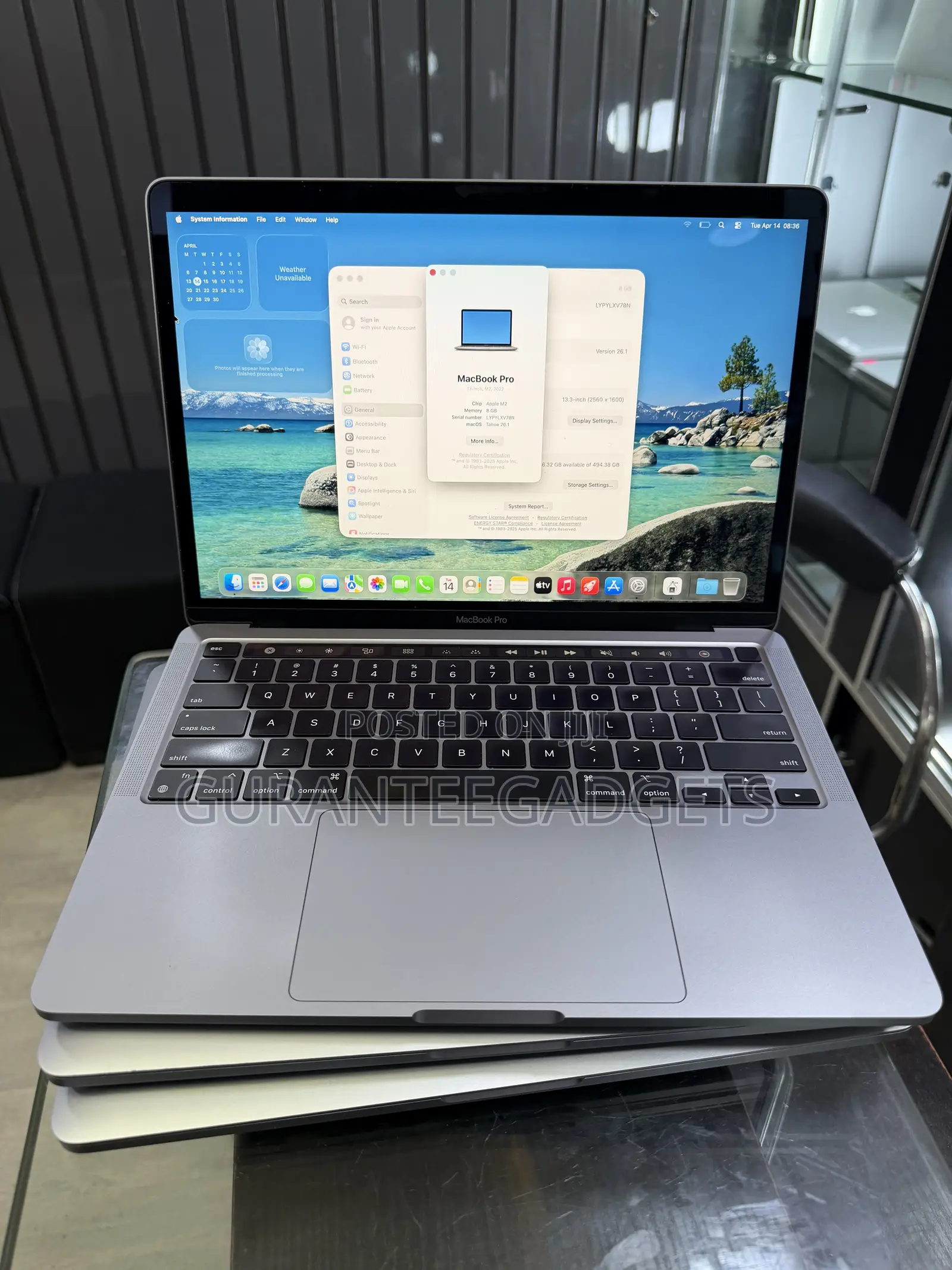 Laptop Apple MacBook Pro 2022 M2 8GB Apple M2 SSD 512GB