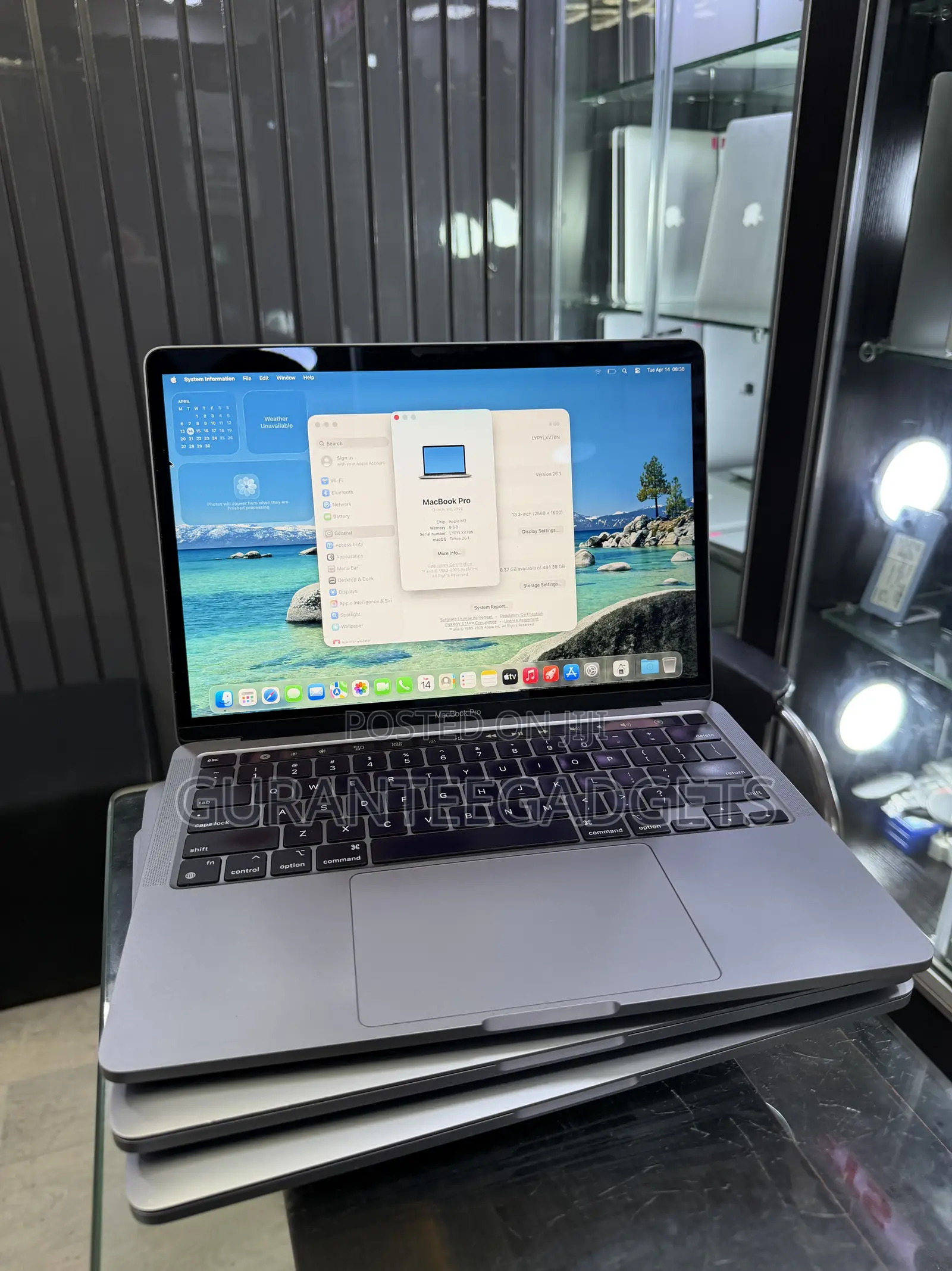 Laptop Apple MacBook Pro 2022 M2 8GB Apple M2 SSD 512GB