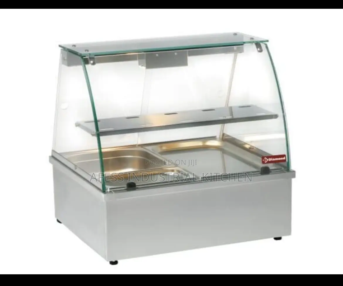 Electric Bain Marie Hot Food Display Showcase