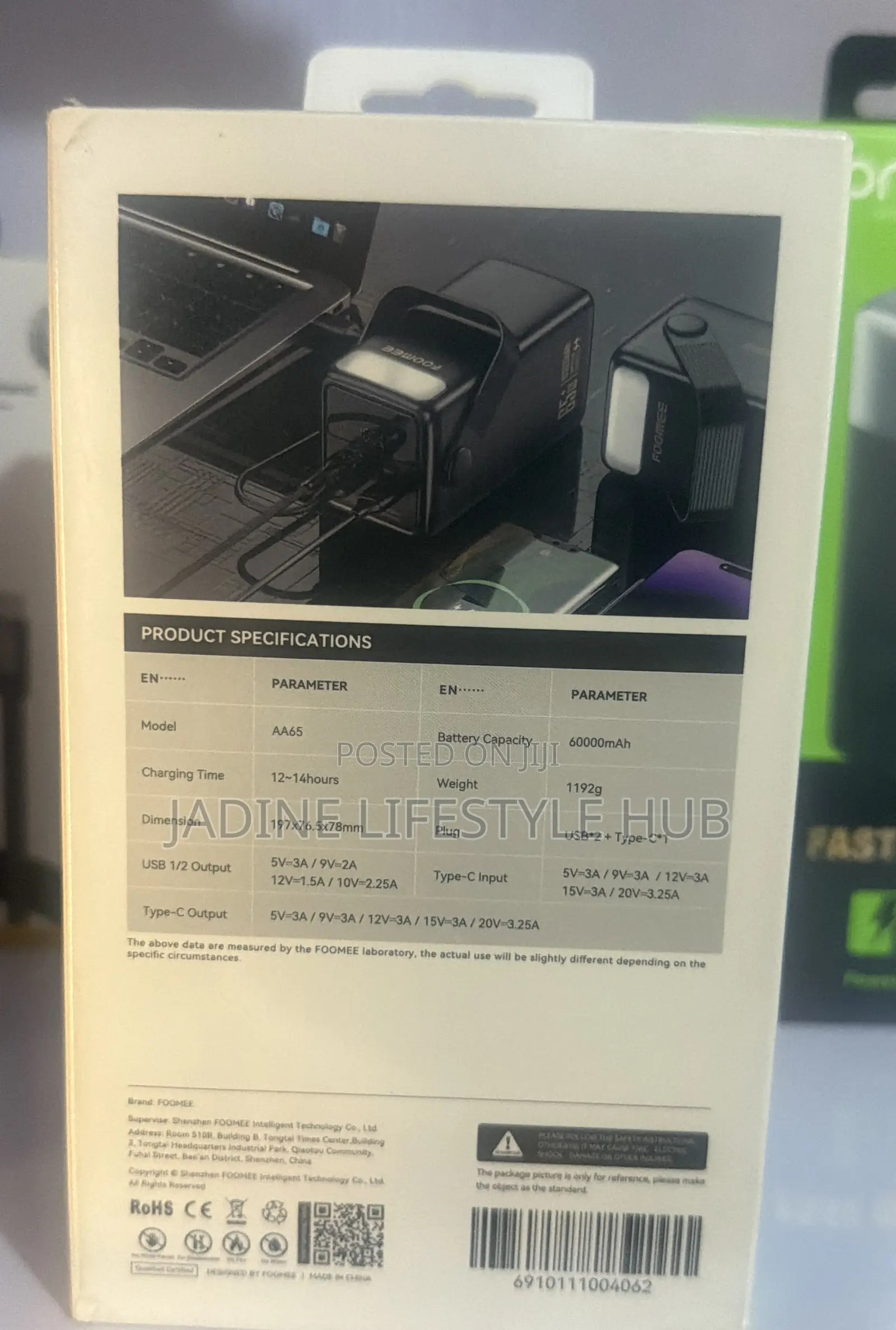 Foomee 65w Mah Laptop and Phone Powerbank