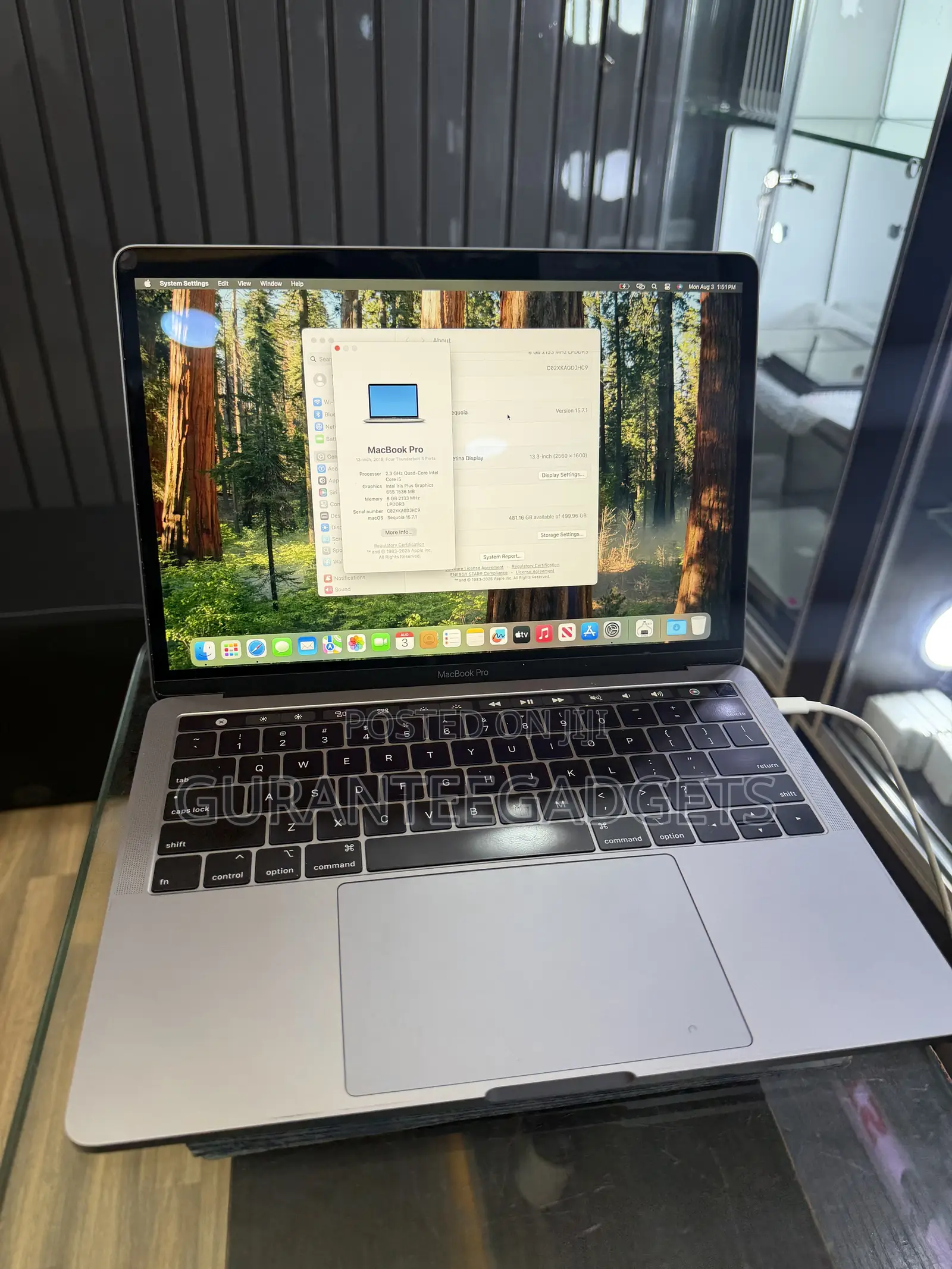 Laptop Apple MacBook Pro 2018 16GB Intel Core i7 SSD 1T