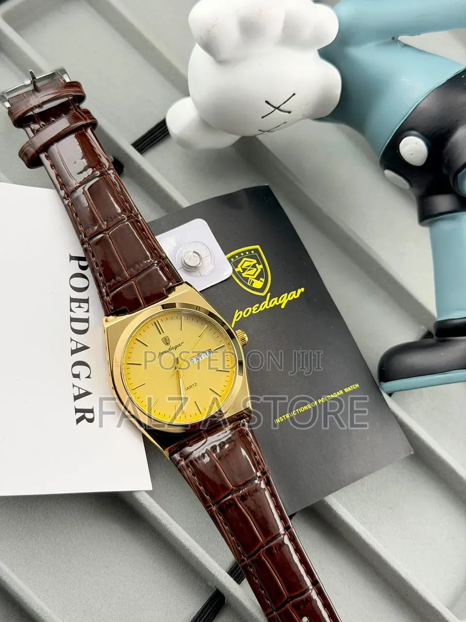 Poedegar Tissot Leather Wristwatch
